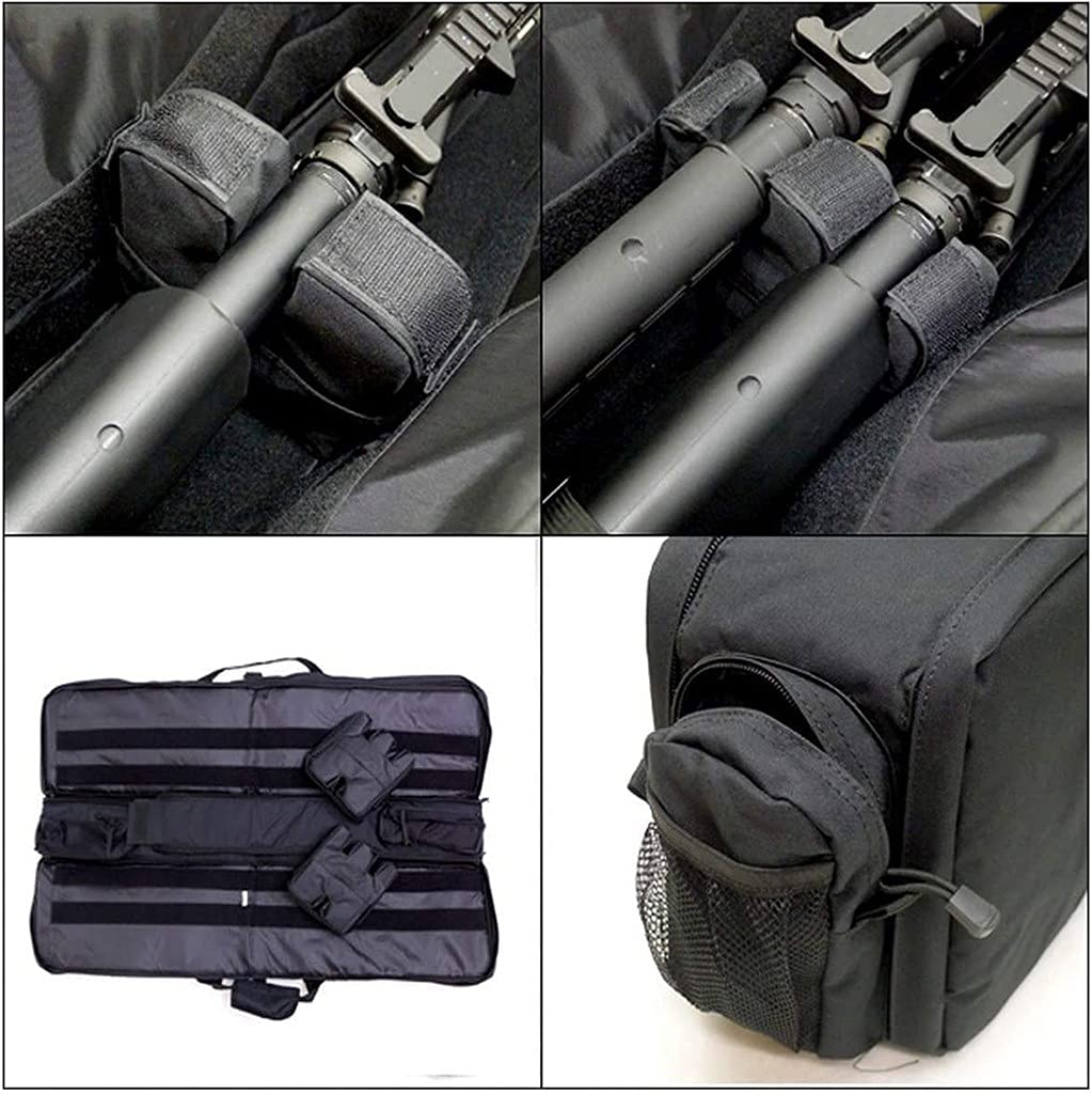 Estuche Para Rifle Táctico Para Arma, Suave Acolchado Con Cerradura Carabina Bolsa Para Caña De Pescar Mochila Para Pistola Y Escopeta De Airsoft Con Correa Camouflage