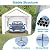 Carport Upgraded 10x20ft Heavy Duty Carport Auto Canopy Garage Boat Shed Party Tent UV Protection Waterproof Tarpaulin for SUV Truck Boat (White)