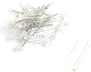 diode 40 Pcs Diodes 3V White LED 5mm Round Head Light Schottky Diodes Emitting Diodes