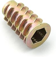 Vista 1 de LQ Industrial 8 unids M8x25mm Muebles Tuerca Tornillo Aleación de Zinc Tornillo Sujetador Conector Hex Socket Drive Roscado Insertar Tuercas Para