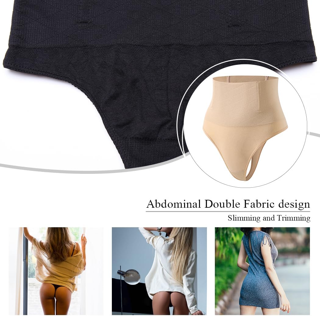 Werena Tummy Control Thong Shapewear for Women Seamless Shaping Thong Panties Body Shaper Underwear - Image 5