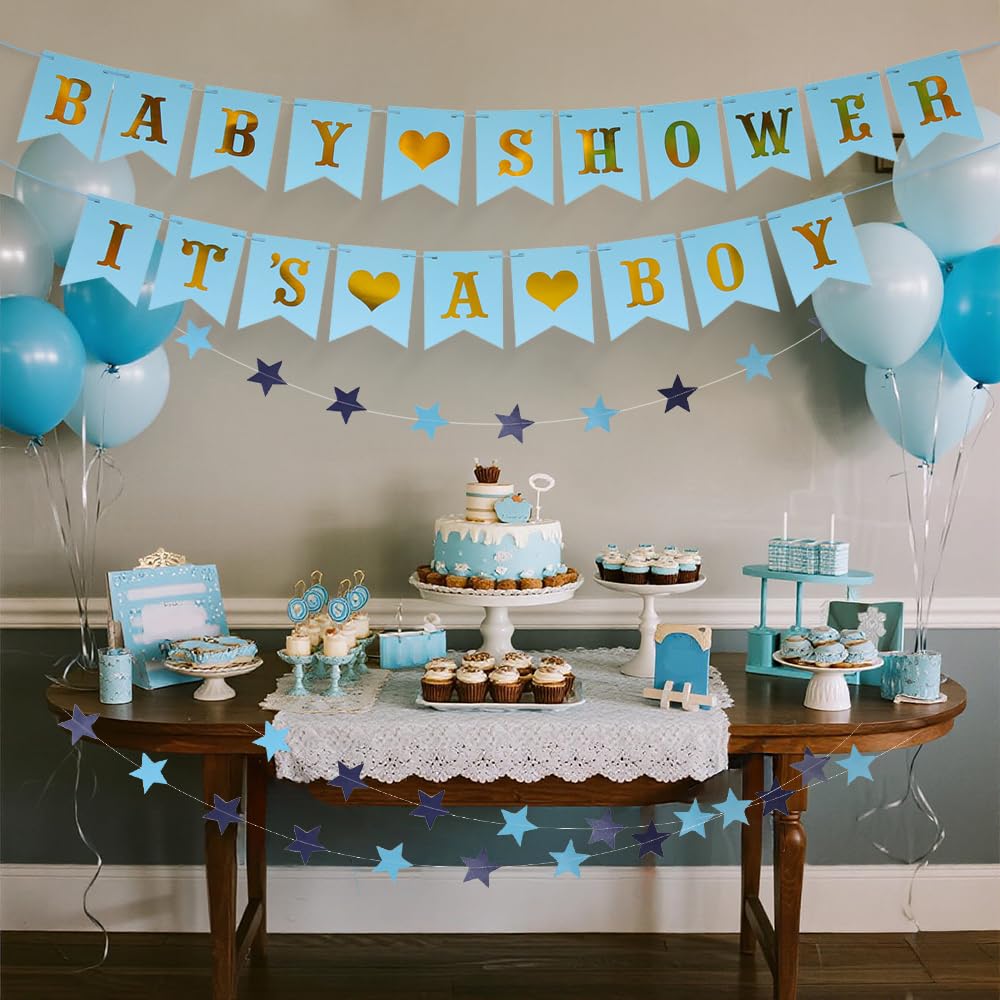 HSC Baby Shower Decorations Boy, Baby Shower Banner, Baby Boy Decorations - Image 3