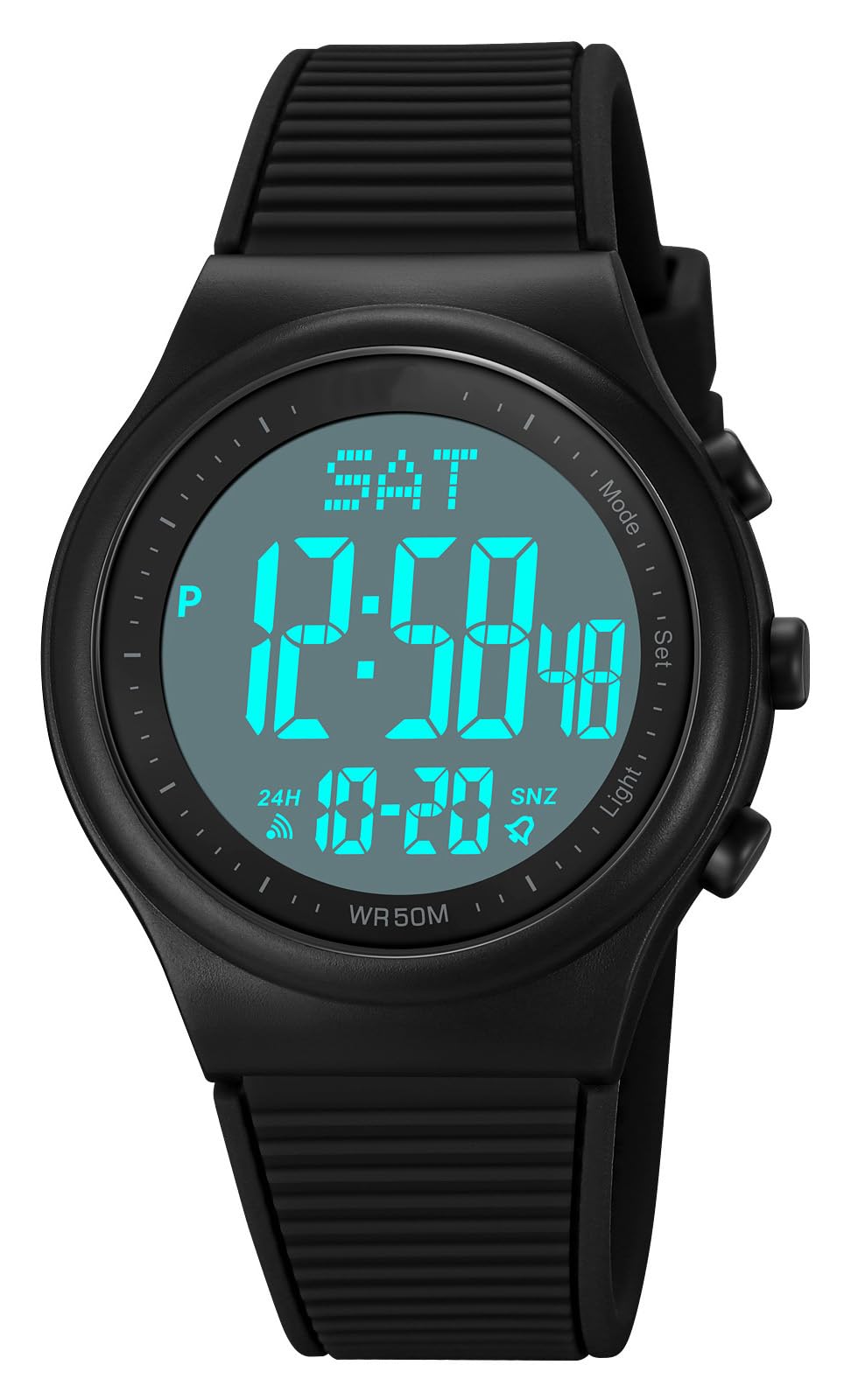 Reginald Watches for Men LED Digital Watches Waterproof Luminous Stopwatch Alarm Clock Multifunction Outdoor Sports Watch, Black white machine, Outdoor sports (B0BFQMBNQ7) Amazon Price History, Amazon Price Tracker