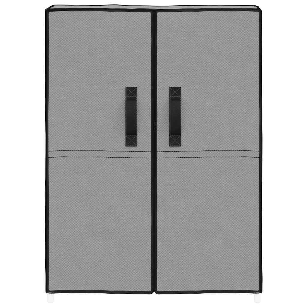Zapatero gris 60 x 28 x 90 cm de acero y tela no tejida, 5 niveles, moderno organizador de zapatos, ahorra espacio y estable, para pasillo, dormitorio y oficina