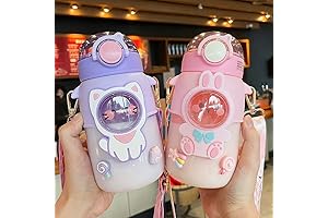 Adorable Kawaii Bear Water Bottle with Straw