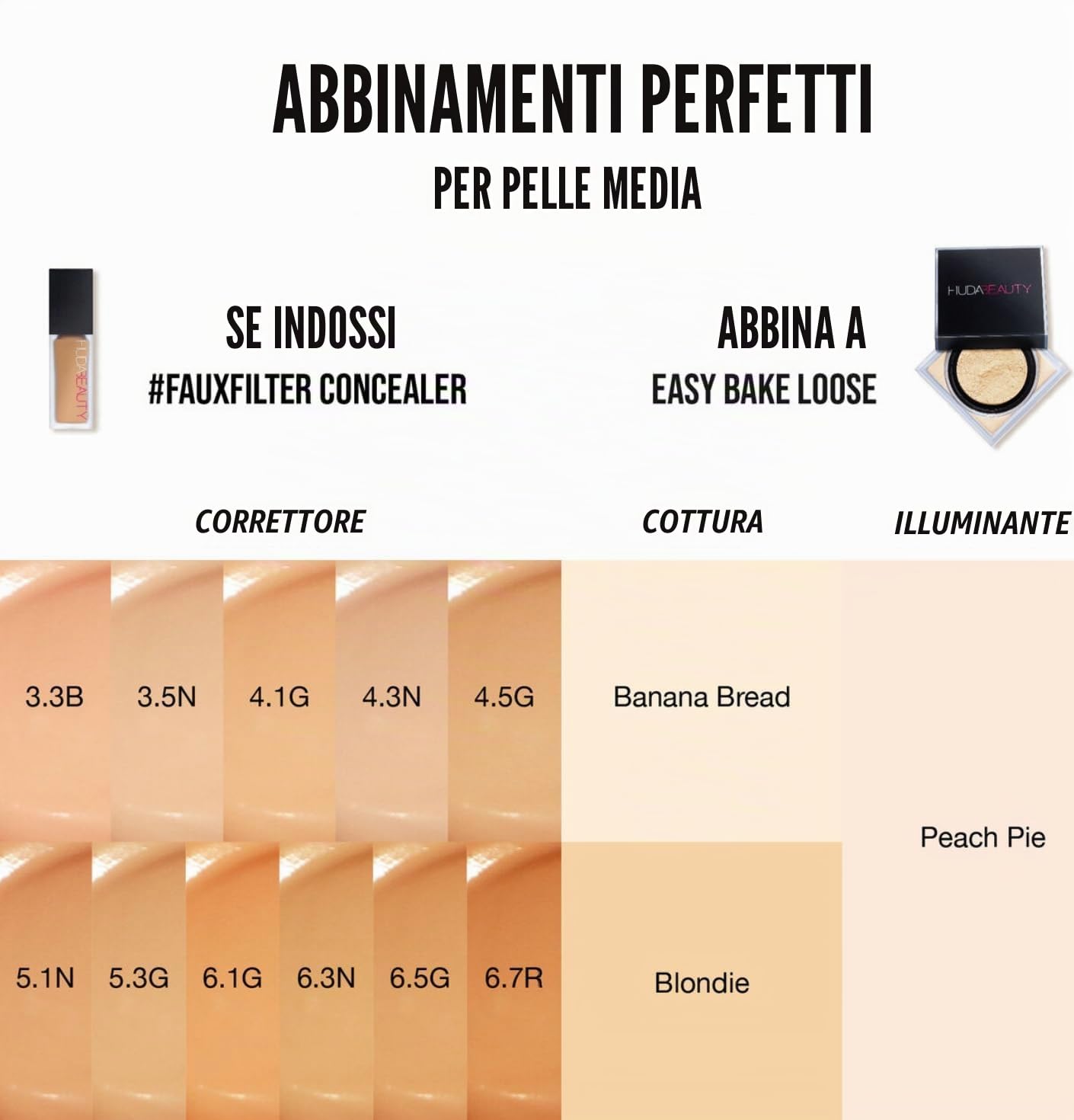 HUDA Beauty Mini Easy Bake Cipria in Polvere Libera per Cottura e Fissaggio Banana Bread