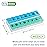 EZY DOSE Weekly (14-Day) Pill Organizer, Vitamin and Medicine Box, Large Snap Compartments, Easy-To-Open, BPA Free, Blue and Green