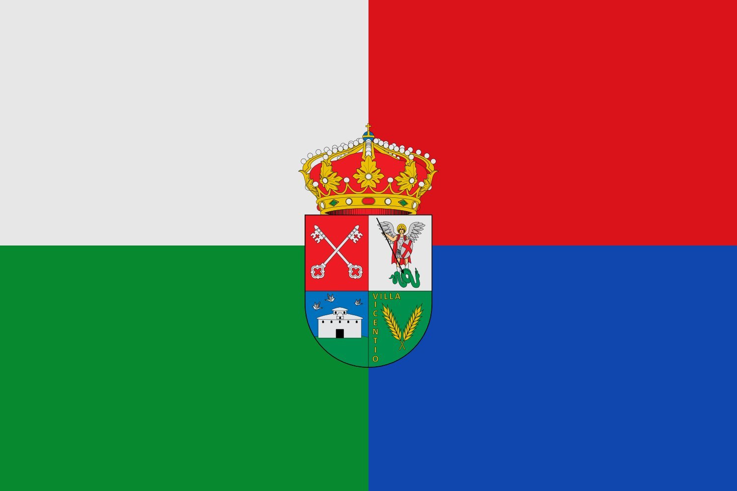 Drapeau Villacienzo officiel grande taille pour mât et cérémonies publiques