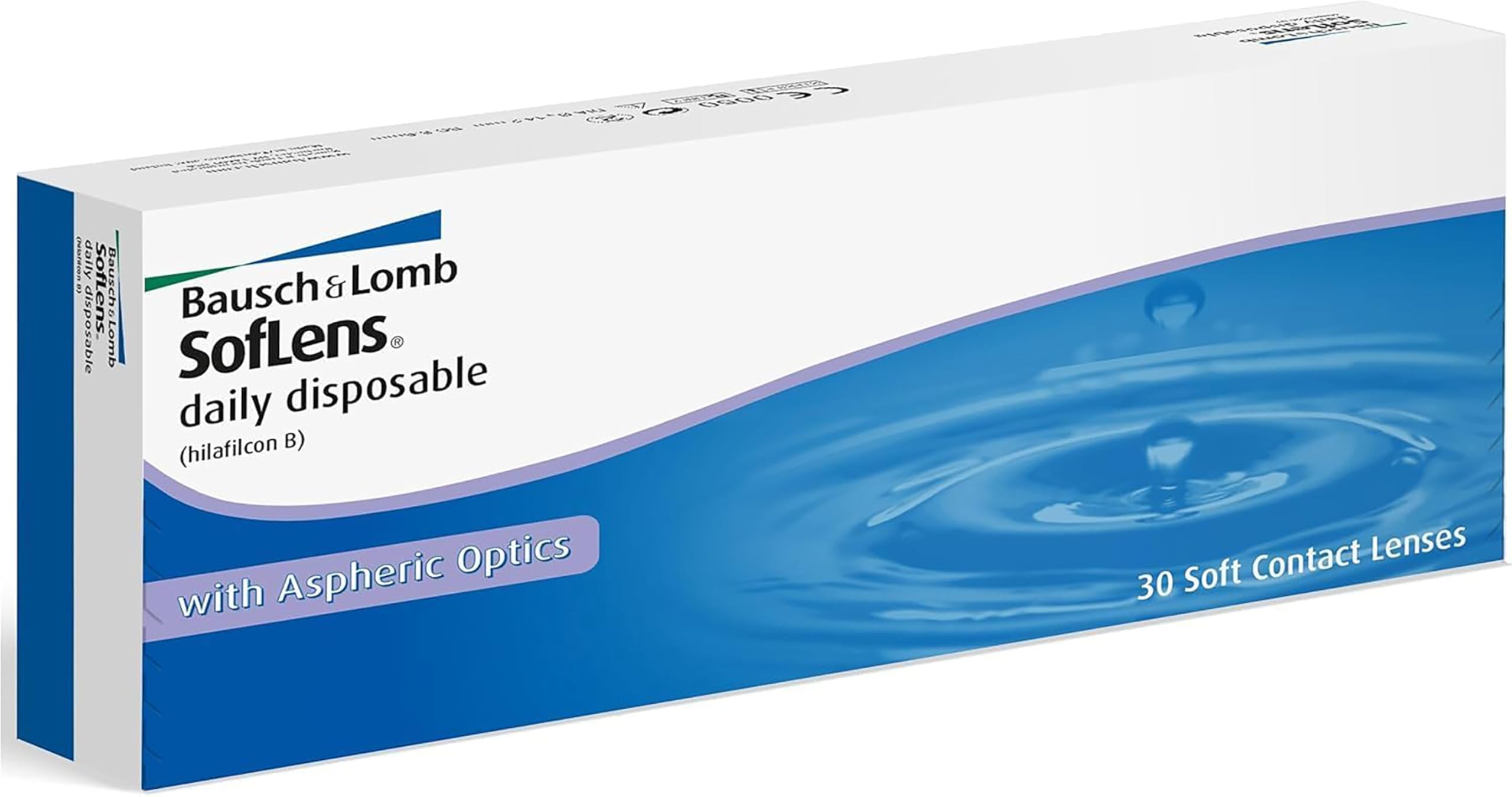 SofLens Daily Disposable BAUSCH + LOMB lentillas diarias esféricas, 30 unidades / 8.6 BC / 14.20 DIA / -02,50