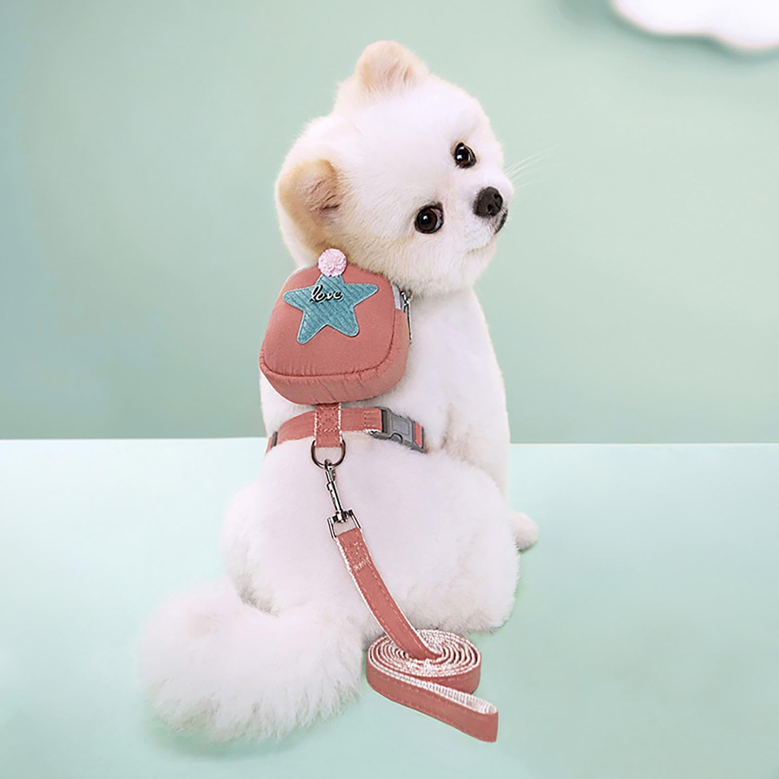 Zankie arnés Mochila para Perro - Mochila con arnés para Perros y Gatos con Correas Ajustables,Ropa para Perros Decoración para Mascotas para Caminatas diarias, Caminatas, Entrenamiento