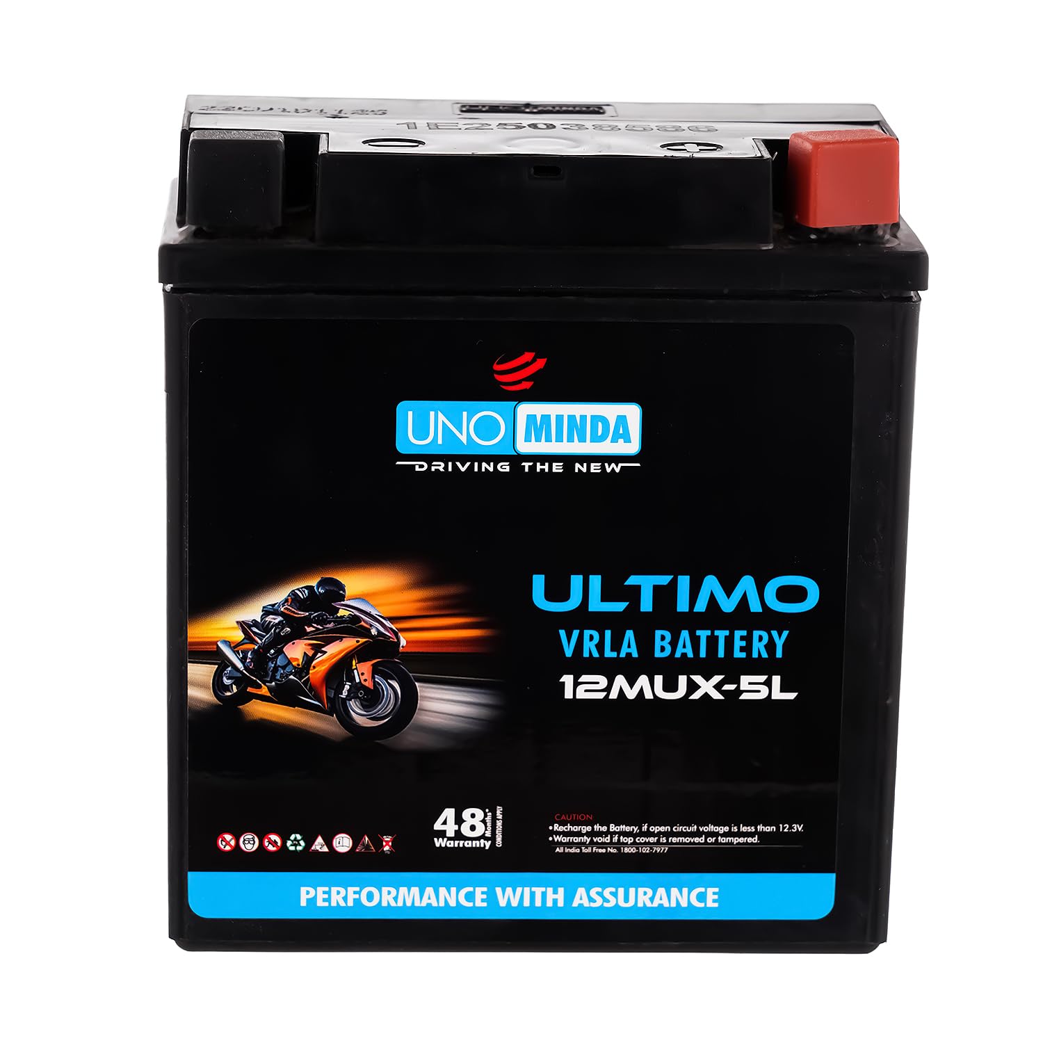 Uno Minda Ultimo Battery 12MUX-5L 5Ah (48 Month Warranty) For Bikes-picture-18