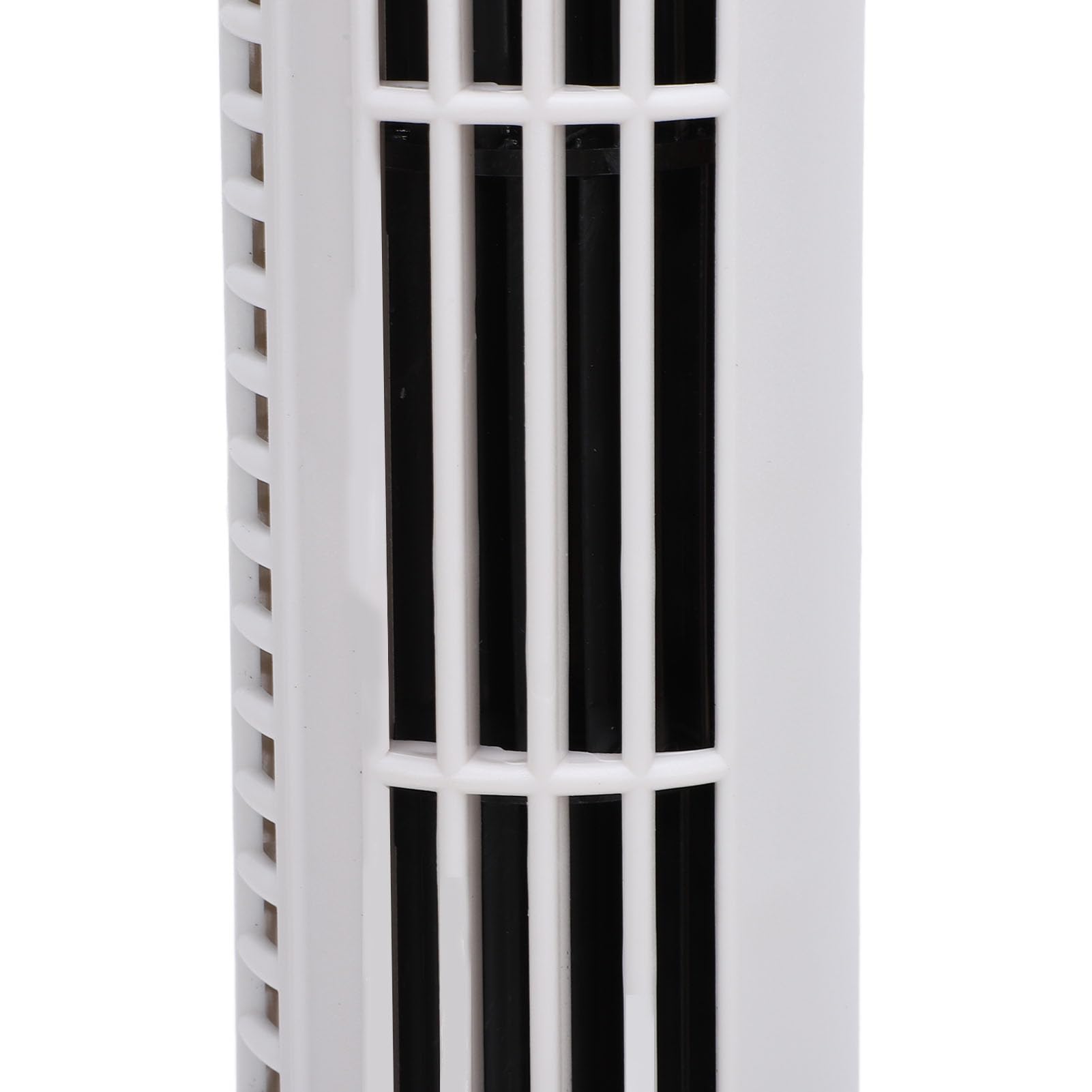 Tyenaza flügelloser Turmventilator, tragbar, einstellbare Geschwindigkeit, geräuschlos, kompakt, platzsparend, USB-Schreibtisch, flügelloser Ventilator mit Licht für Zuhause, (White)