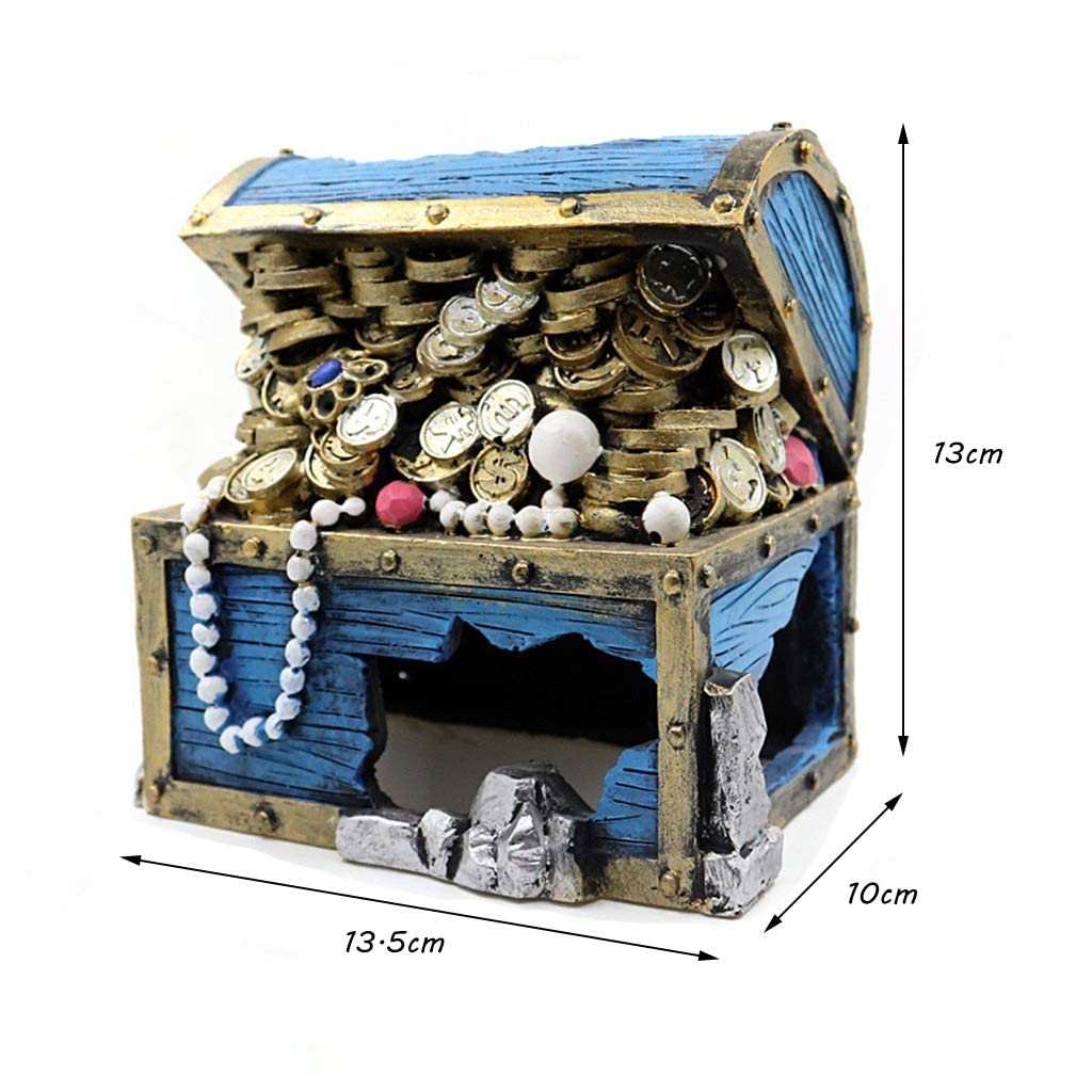 Escondite del Tesoro, paisajismo del Acuario, decoración del hábitat, escondites de Peces, lagartos y Tortugas, Accesorios para Cajas de Cuevas de Reptiles