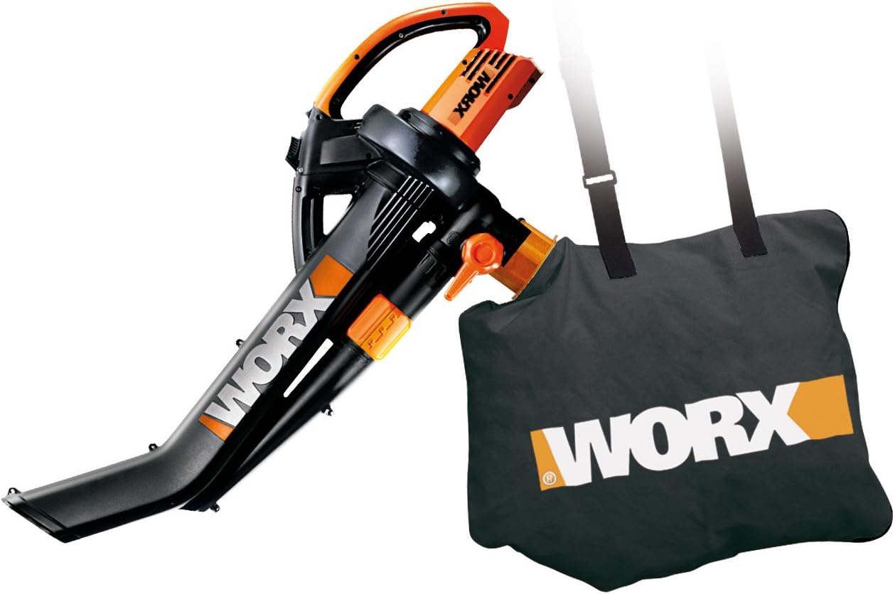 WORX WG502 TriVac Delux Blower/Mulcher/Vacuum 12.0 Amp with Metal Impeller