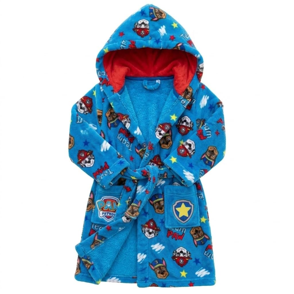 Paw Patrol Boys Dressing Gown For And Girls - 4-5 Years