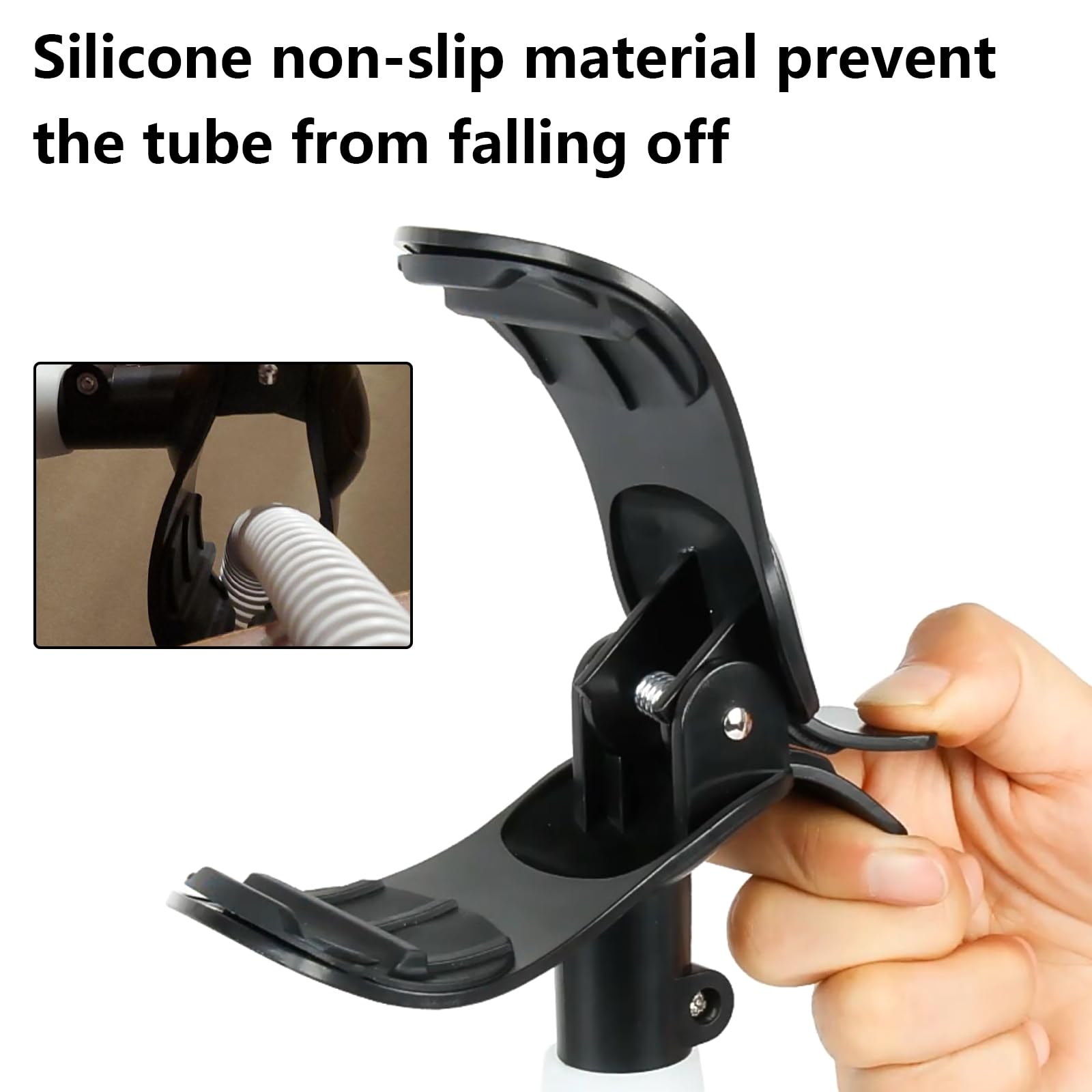 Support de Tuyau CPAP et élévateur de Tuyau, Support de Tuyau CPAP Réglable pour Empêcher les Tuyaux CPAP de Fuir et de s'emmêler, Rotatif à 360° pour s'adapter à n'importe Quelle Pièce