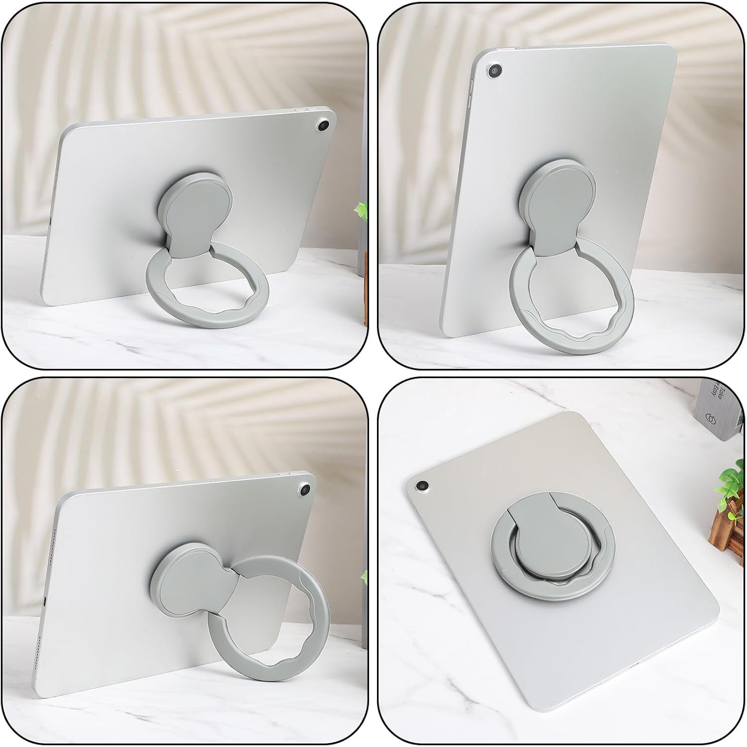 Custodia per Tablet con Supporto Integrato Compatibile con Samsung Galaxy Tab S11 Ultra 14.6 2025 Custodia in TPU Antishock Maniglia con Anello Girevole a 360° e Bracket(Chiaro)