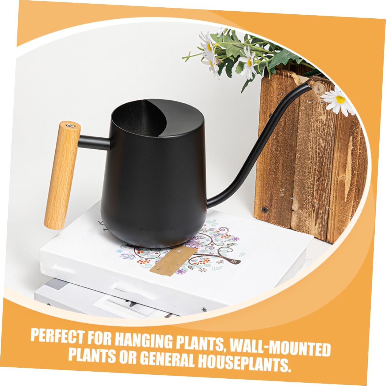 Toyvian Arrosoir Acier Inoxydable avec Long Bec et Poignée Ergonomique pour Plantes Intérieur et Extérieur