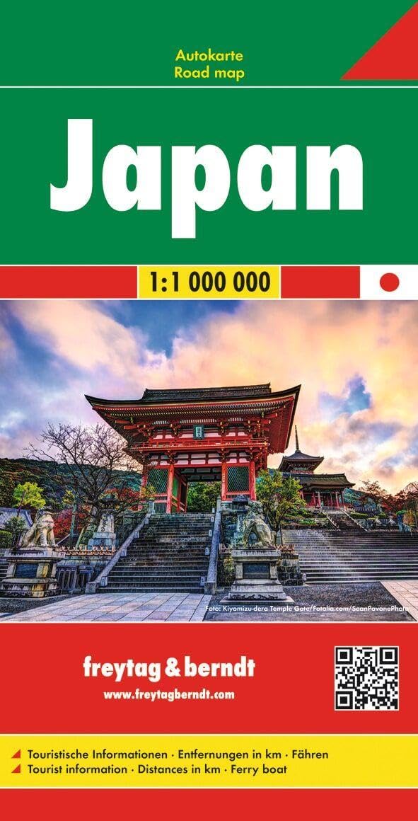 Japan f&b (+r): Wegenkaart 1:1 000 000