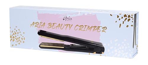Miniatura 2 de Aria Beauty Crimpadora de textura de titanio, plancha para rizar el cabello para volumen y brillo inspirados en los años 90, herramienta de prensado