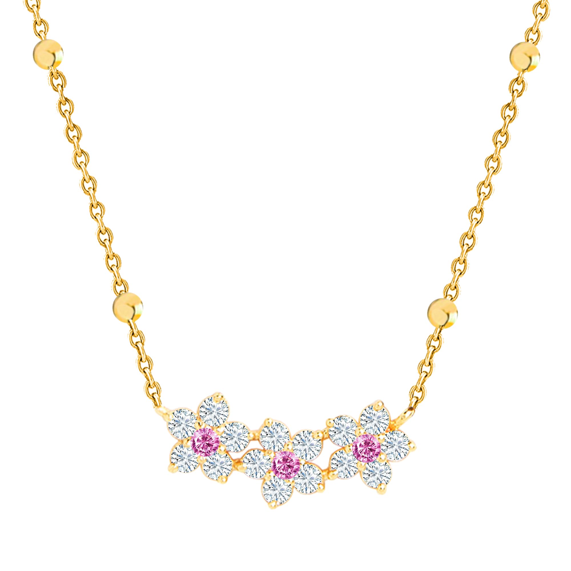 MINUTIAE 14K Gold Plated Pendant Necklace With Austrian Cubic Zirconia For Women And Girls With Extendable Chain (B0CVW48MFX) Amazon Price History, Amazon Price Tracker