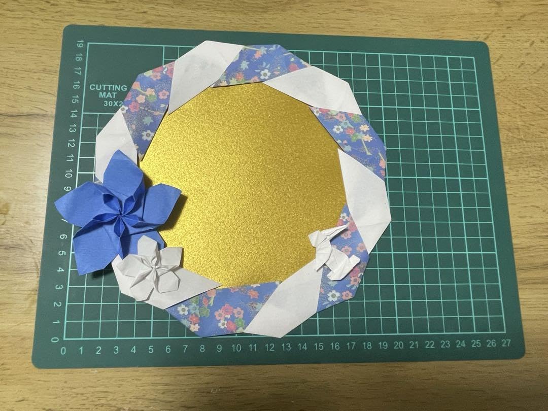 Amazon.co.jp: 敬老の日 壁面飾り 折り紙 秋 リース9月 月見 : おもちゃ