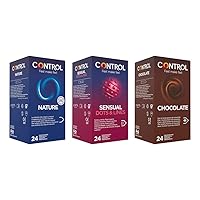 Control Funky Mix cofanetto di preservativi classici stimolanti e aromatizzati