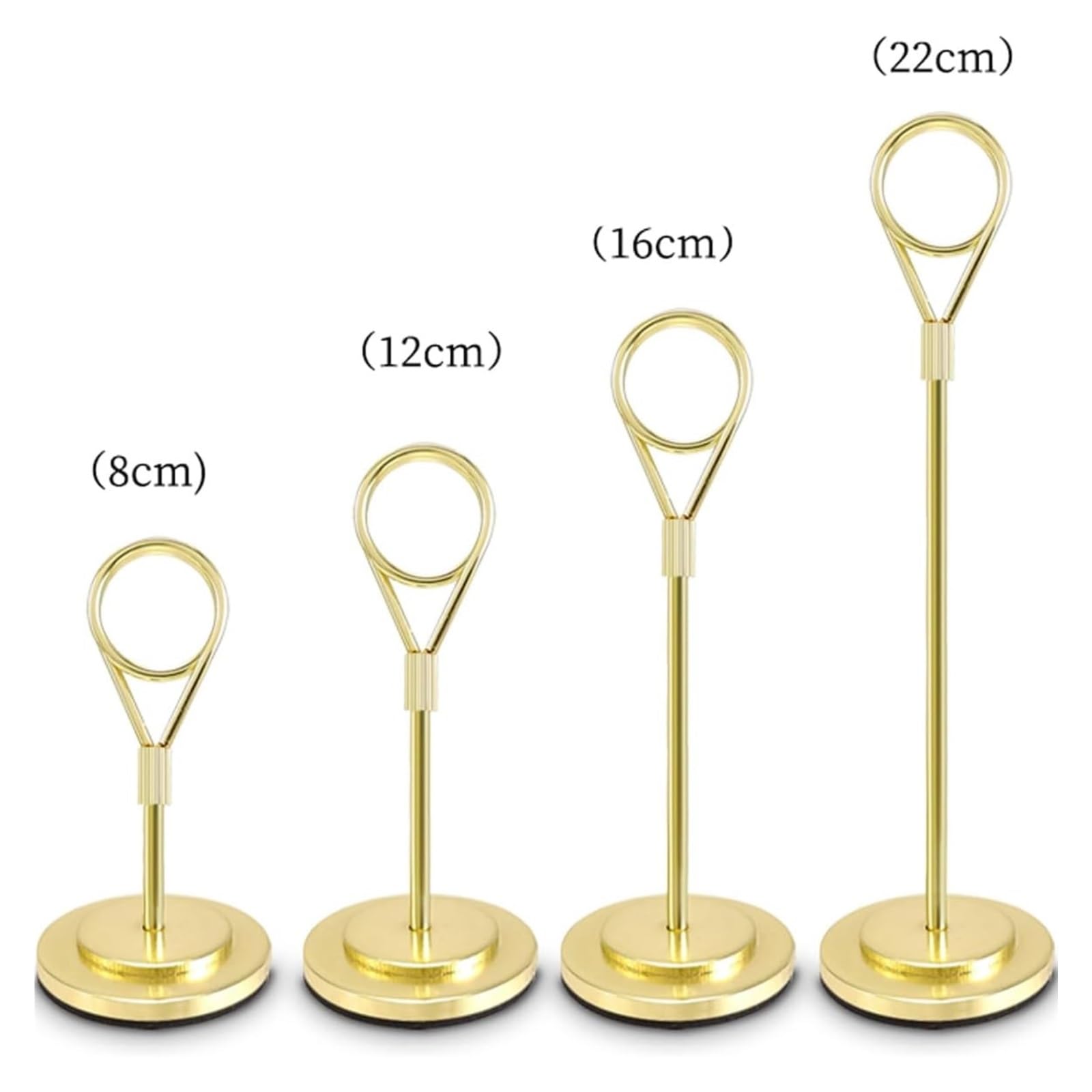 Klips do etykiet, 3 szt., stojak ze stali nierdzewnej, supermarket z deserami, wystawowy(Gold,16CM)