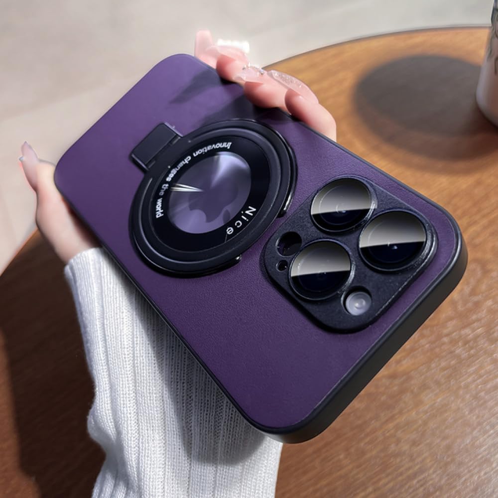 Couverture souple en silicone iPhone 14 Pro Max finition cuir violet profond - 7