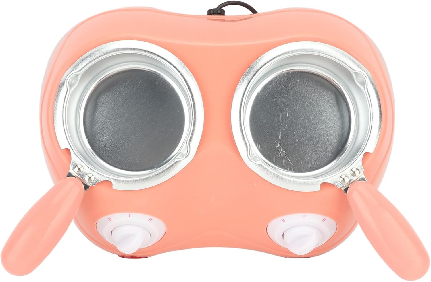 Eujgoov Chocolate Melting Pot Electric Chocolate Fondue Melting Machine Chocolate Pot with Double Pot Kitchen Tool (Roseate)