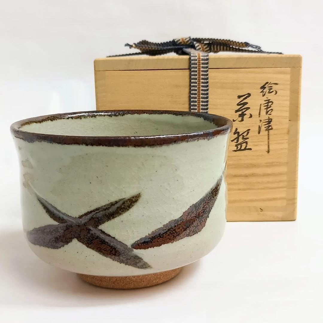 抹茶茶碗 京焼 絵唐津 森岡嘉祥 共箱入 茶道具 茶器 茶盌