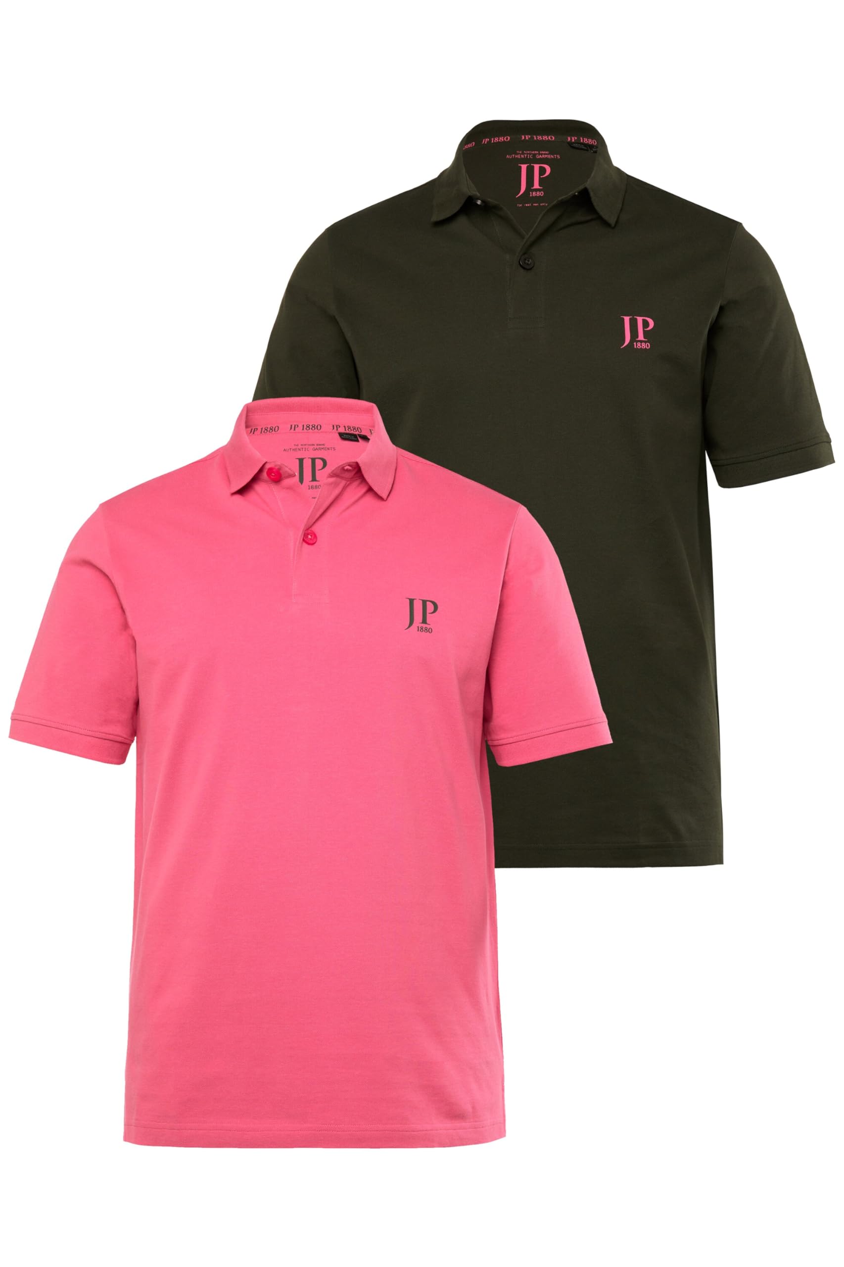 JP 1880 Herren große Größen Menswear L-8XL bis 8XL, T-Shirt im Doppelpack, Basic-Shirt aus Reiner Jerseyqualität, Rundhals, Bequeme Passform 702637