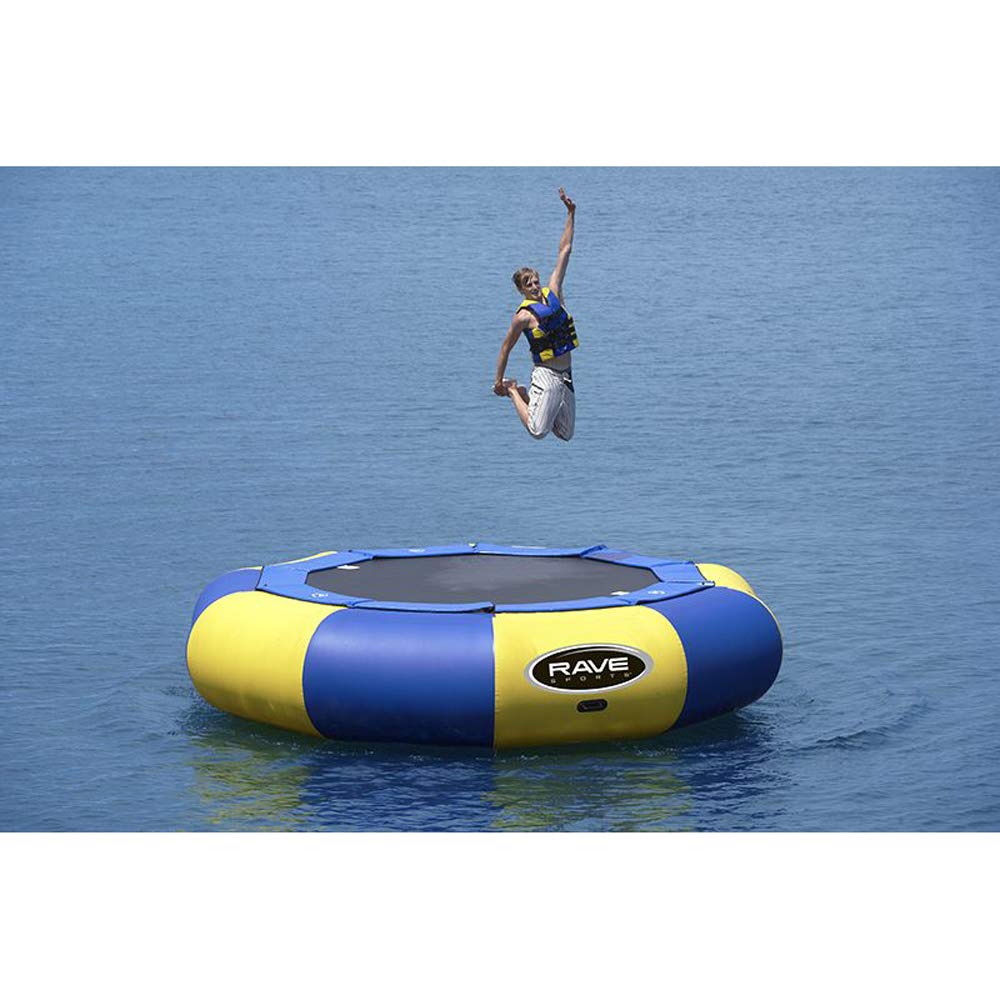 RAVE Sports Eclipse Water Bouncer, Blue/Yellow, 15 Foot
