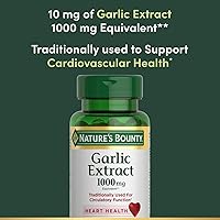 Vista 4 de Nature's Bounty Extracto de ajo 1000 mg cápsulas blandas 100 ea (paquete de 2)