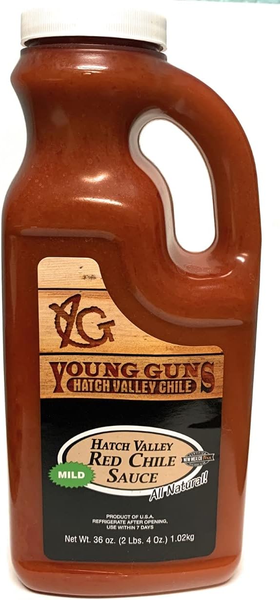 Young Guns Hatch Valley Red Chile Sauce (Mild), 36 Oz.
