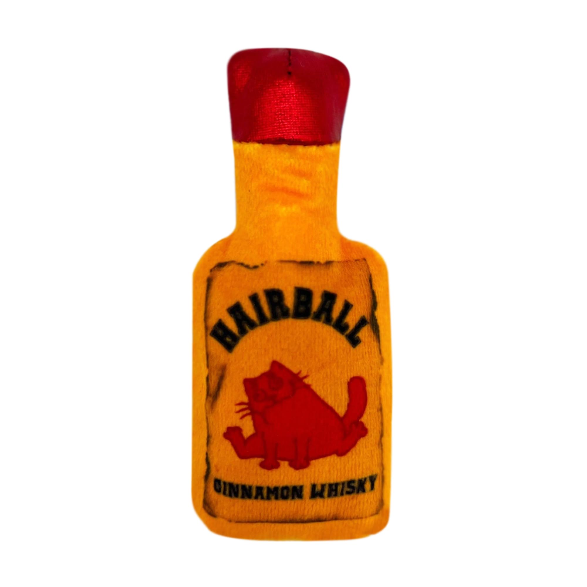Kittybelles Plush Cat Toy - Hairball Cinnamon Whiskey Design With Strong Catnip & Crinkle - Interactive Fun For Cats & Kittens - View #2