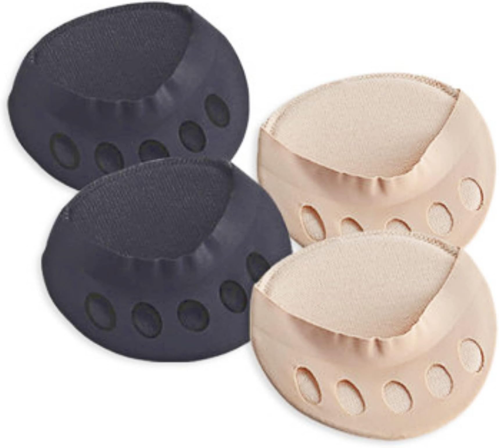 Forefoot Pads (4 Pairs) Honeycomb Fabric Metatarsal Pads,Anti-Slip Invisible Forefoot Pads for Relieving Foot Fatigue
