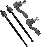 Vista 51 de TRQ Juego de varillas de acoplamiento delanteras interiores y exteriores, 4 piezas, compatibles con Infiniti G35 03-09 Nissan 350Z 2003-2007