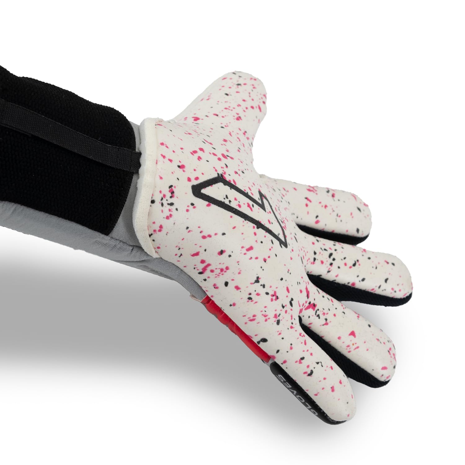 Guanti Da Portiere Rinat Asimetrik AS Junior, Neri, Taglia 5 - Modello Entry-level Per Erba Sintetica
