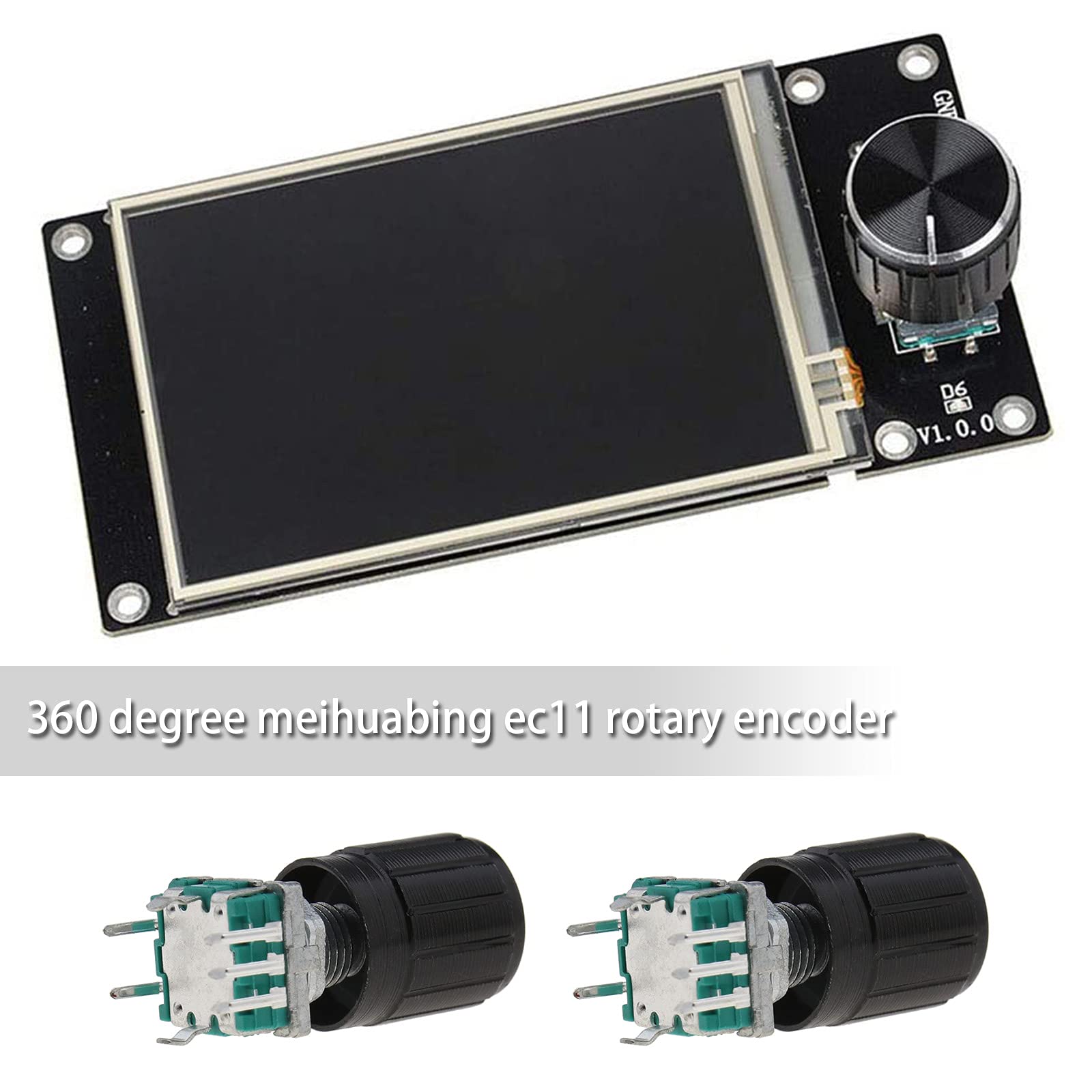 Encodeurs Rotatifs EC11 - Lot De 5 Avec Bouton Poussoir 360° Pour Arduino Et Microcontrôleurs