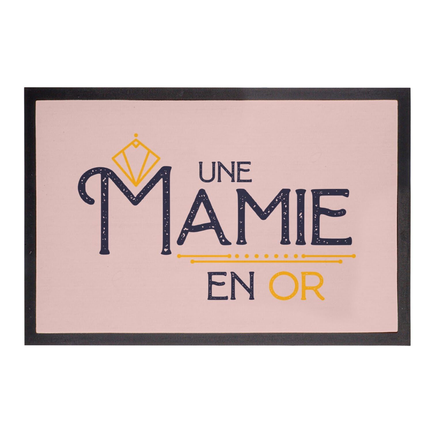 Paillasson rose 60x40 tapis entrée original pour décoration maison de grand-mère