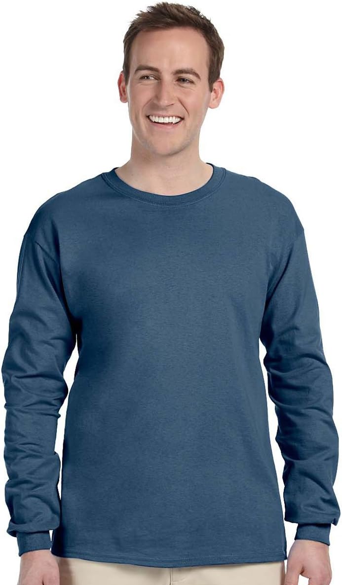 Men's Double Needle Bottom Hem Rib Knit T-Shirt