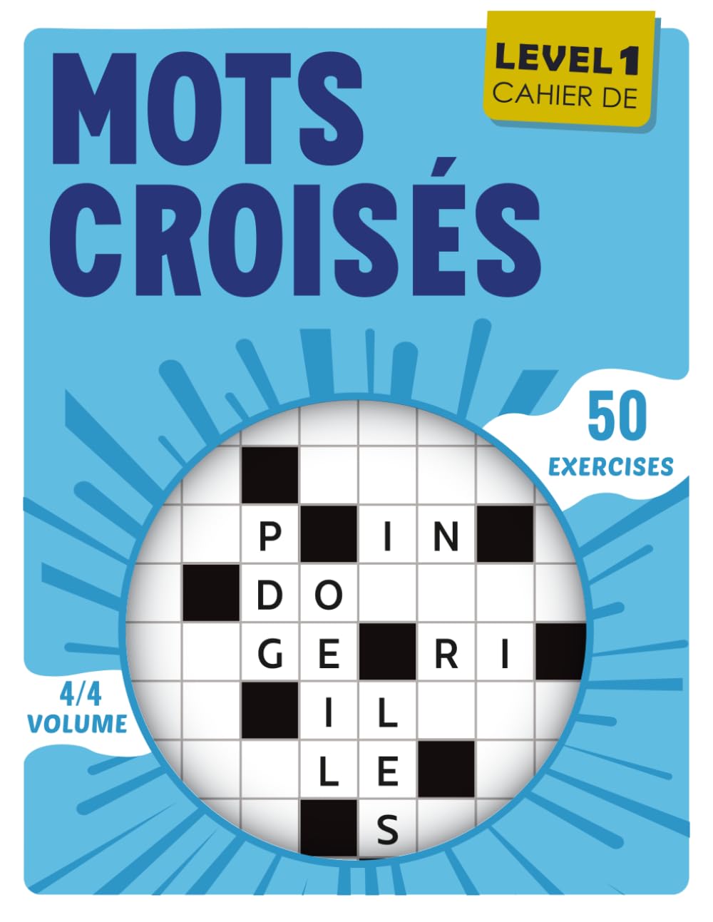 Cahier De Mots Croisés: Grilles simples et lisibles avec réponses à la fin du cahier