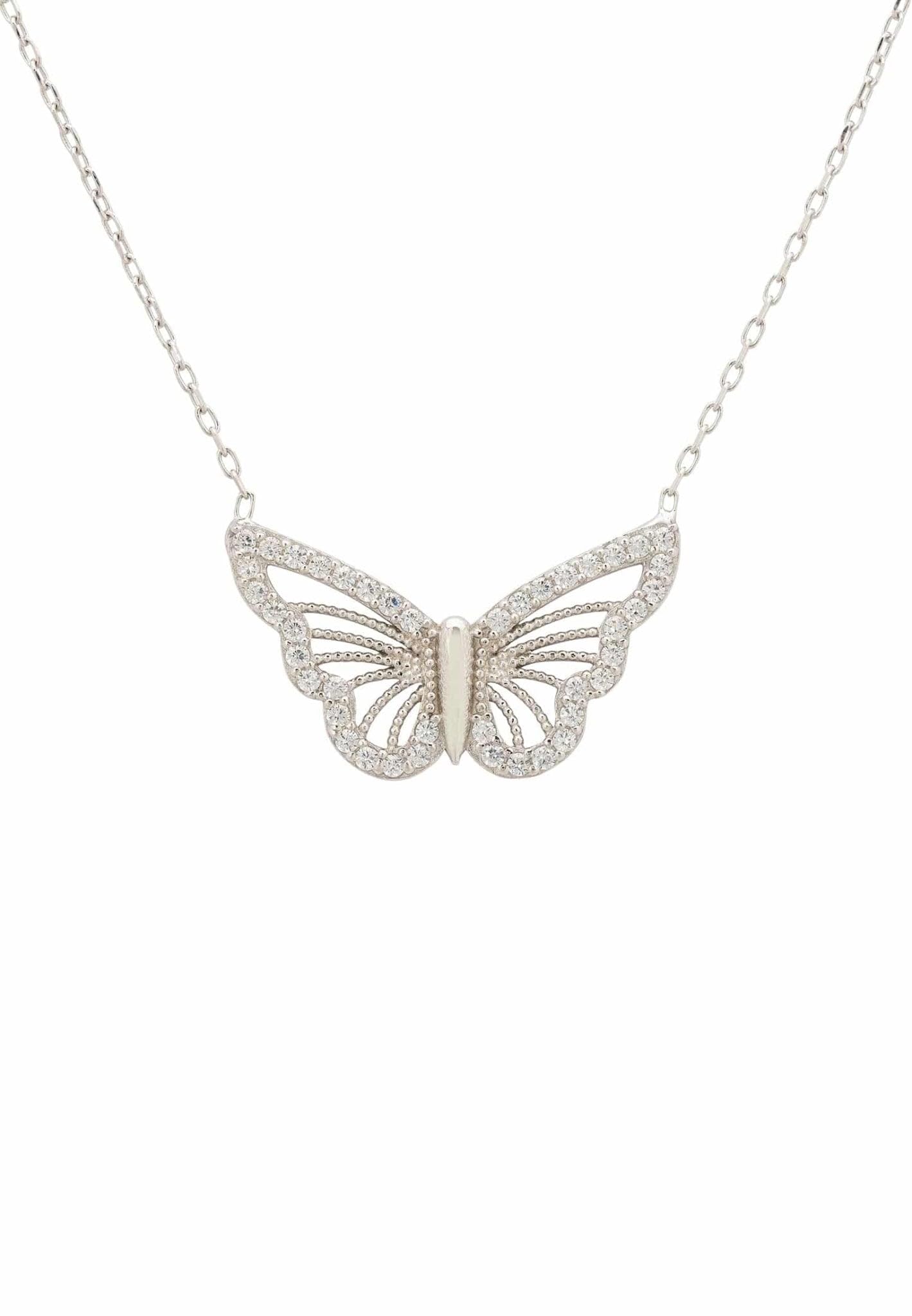 LATELITAFiligree Butterfly Necklace Silver