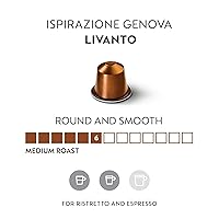 Vista 3 de Nespresso Capsules Original Line, Livanto, Medium Roast Espresso Coffee, 50 Count Coffee Pods