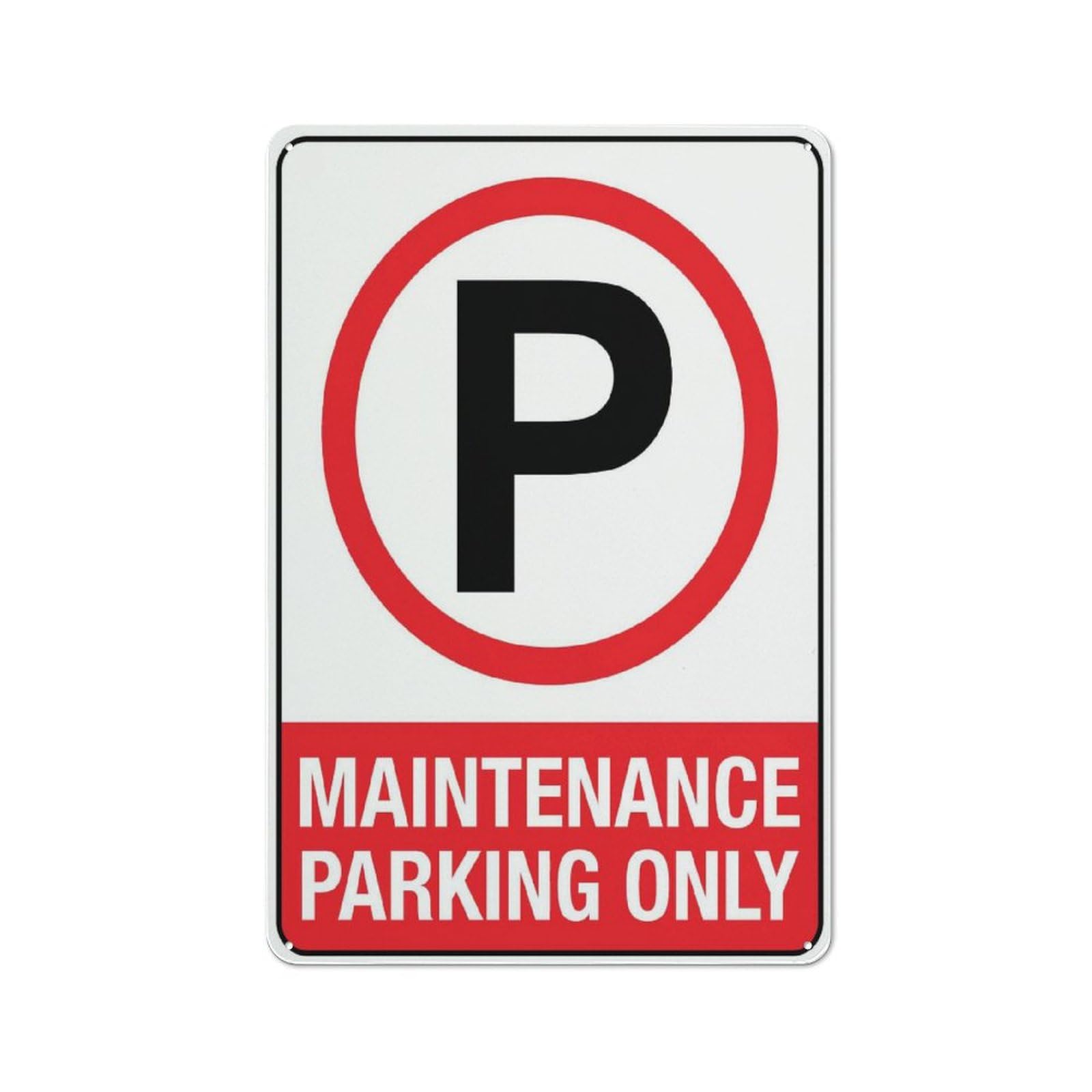 Maintenance Parking Only Sign Rustic Metal Tin Sign Home Outdoor Art Wall Decorations For Cafe Bar Kitchen 8x12 Inch