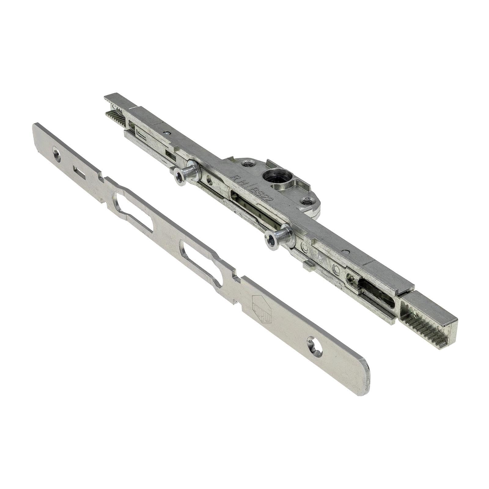 Truly Pvc Limited Silver Maco Mk2 Croppable Espag Gearbox - 22Mm Backset 7.7Mm Cam - High Security Shootbolt Window Lock - Upvc Timber Aluminium