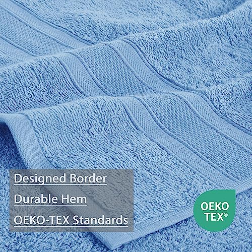 Trident 4 Piece Hand Towels Set For Bathroom - 100% Cotton Soft And Plush Highly Absorbent, Hotel Luxury, Super Soft 16" X 26" Salon Towel For Hotel & Spa - Allure #TOP3