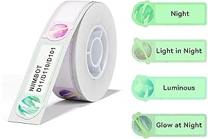 Nimbot Printer Labels D11 Refills: Premium Waterproof & Oil-Proof Stickers for JADENS Label Makers