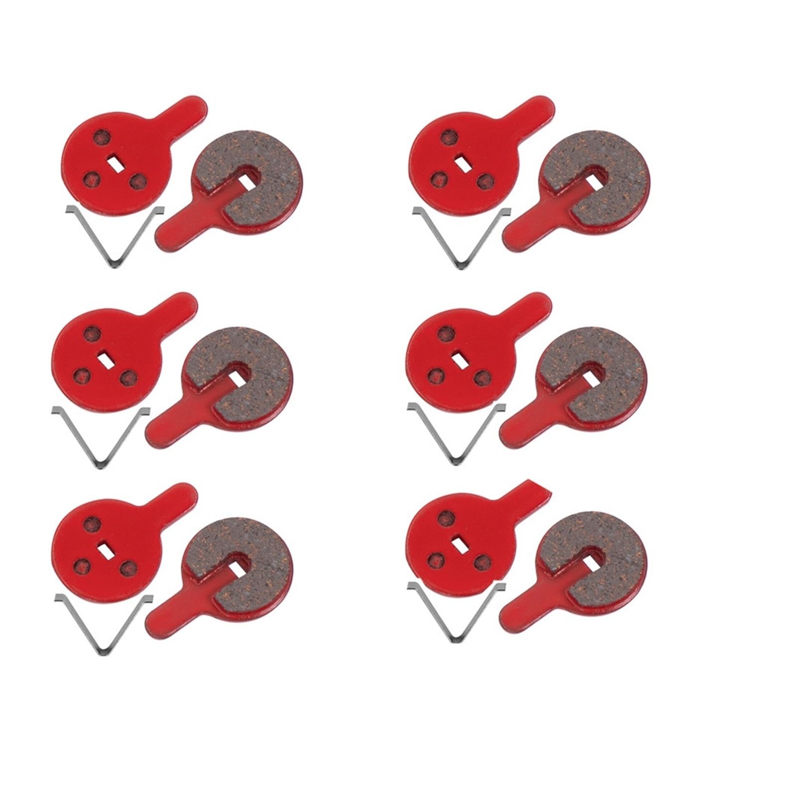 Frein scooter 6 paires de plaquettes de frein for scooter électrique, compatibles avec KUGOO KUKIRIN G-Booster G2 Pro Kick Scooter, pièces de rechange for disque hydraulique de vélo frein de vélo élec